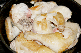 курица в духовке с чесноком и сливками по-грузински как приготовить фото