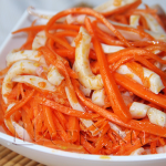 Морковь по-корейски с кальмаром