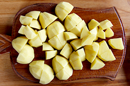 рецепт мяса с картошкой в сковороде, как приготовить фото