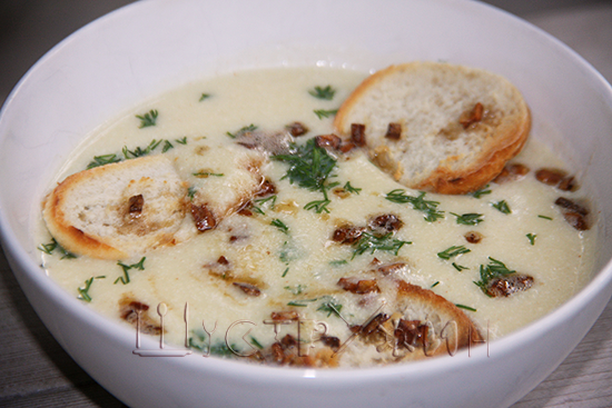 Крем-суп из кабачка со сливками, как приготовить. Рецепт с фото.