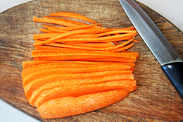 закуска с морковью и кальмаром, как приготовить фото