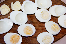 рецепт яиц с грибами