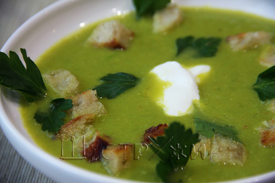 Суп из зеленого горошка. Рецепт с фото.