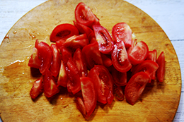 рецепт закусочного помидорного салата