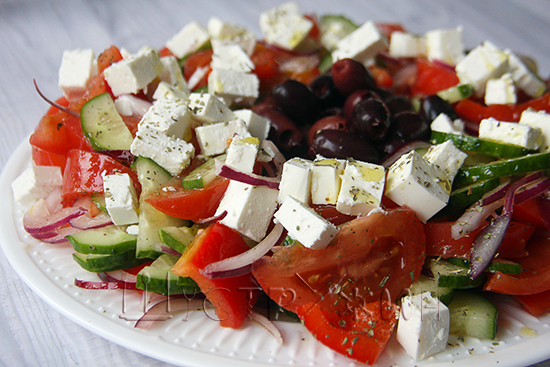 Греческий салат, рецепт