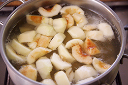 как приготовить картошку с яблоками, шаг 2, как приготовить фото