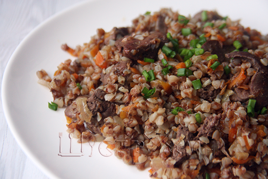 как приготовить гречку с печёнкой на ужин