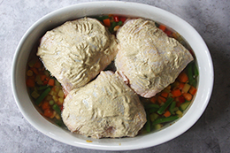 рецепт курицы и риса с овощами в одной посуде, шаг 3