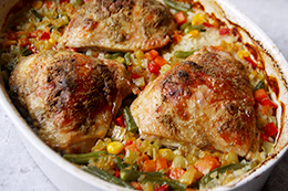 рецепт риса с замороженными овощами и курочкой за 5 минут, шаг 4